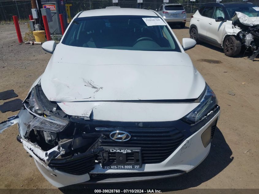 2017 HYUNDAI IONIQ HYBRID BLUE - KMHC65LC9HU048952