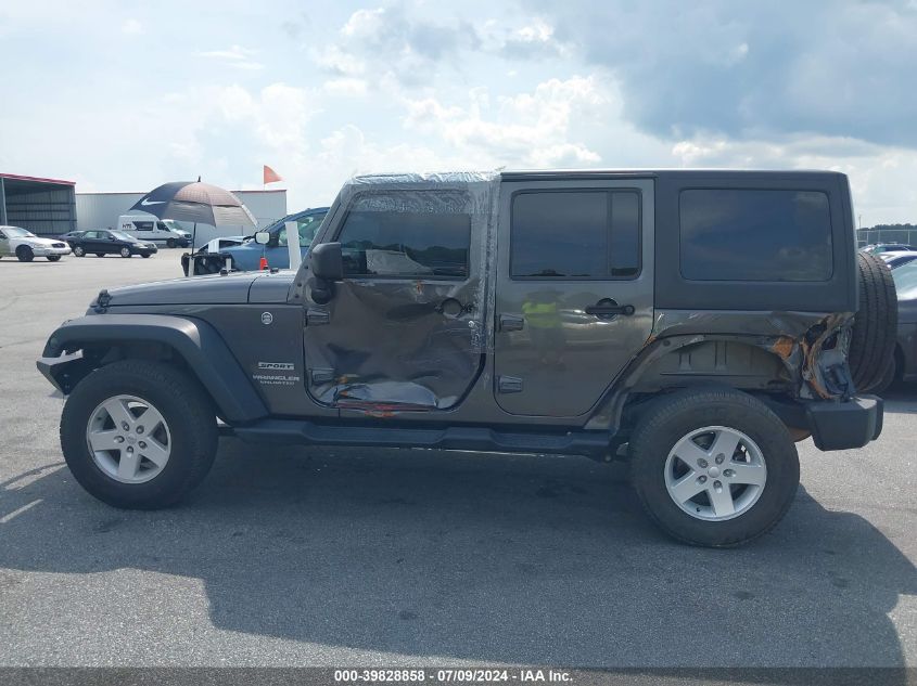 2016 Jeep Wrangler Unlimited Sport Rhd VIN: 1C4BJWKG9GL331140 Lot: 39828858