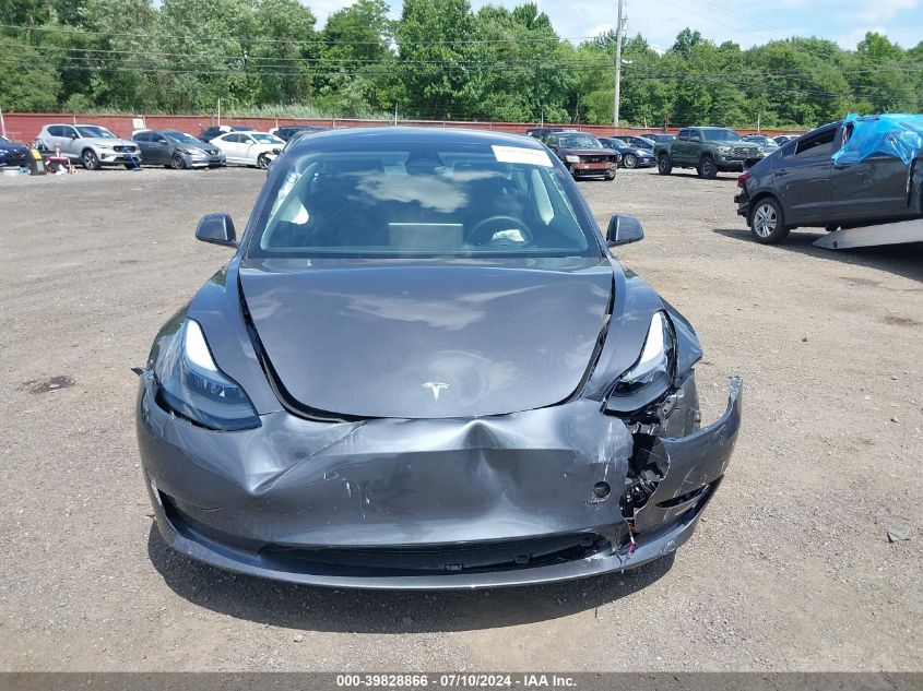 2023 Tesla Model 3 Rear-Wheel Drive VIN: 5YJ3E1EA3PF677187 Lot: 39828866