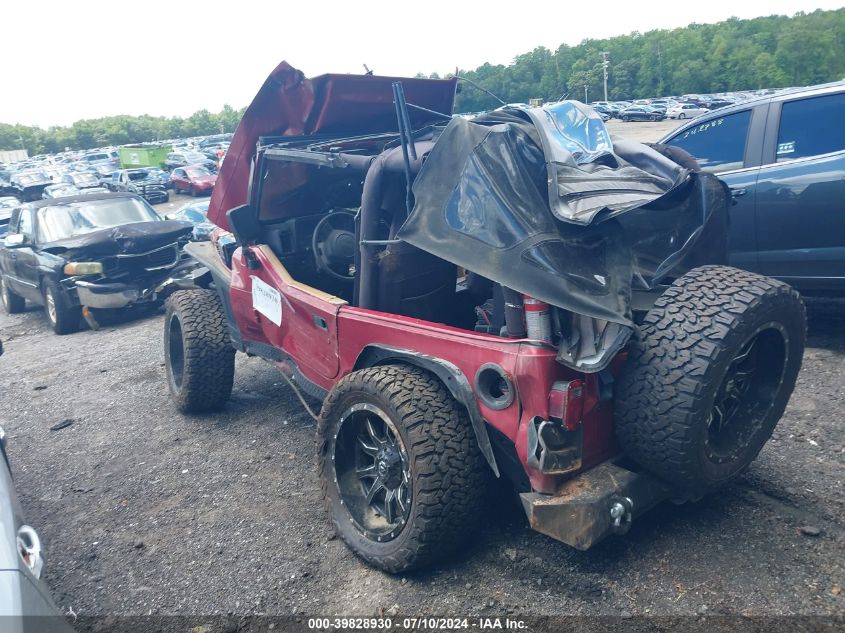 1998 Jeep Wrangler / Tj Se VIN: 1J4FY29P4WP767584 Lot: 39828930