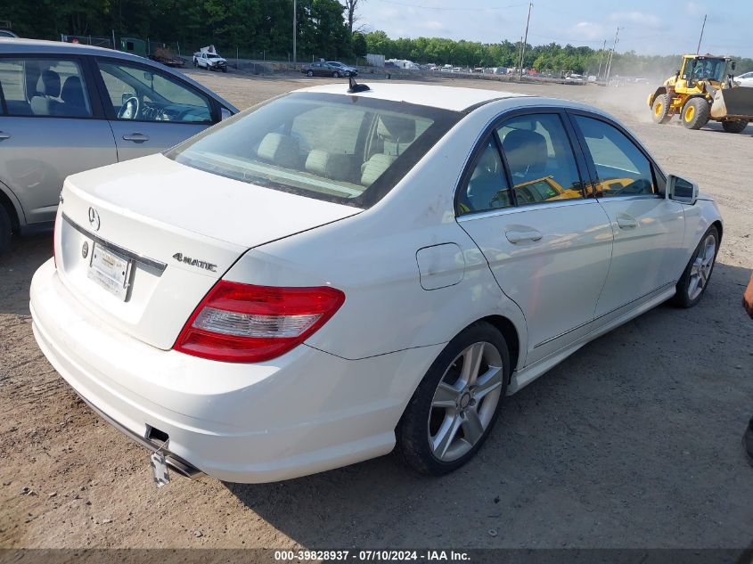 WDDGF8BB5AR105727 | 2010 MERCEDES-BENZ C 300