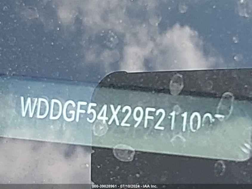 2009 Mercedes-Benz C 300 Luxury/Sport VIN: WDDGF54X29F211007 Lot: 39828961