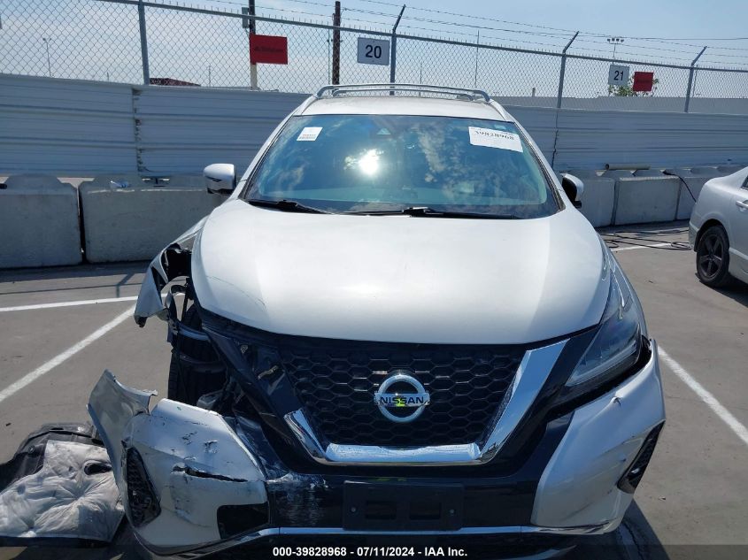 2020 Nissan Murano Sl Fwd VIN: 5N1AZ2CJ9LN129304 Lot: 39828968