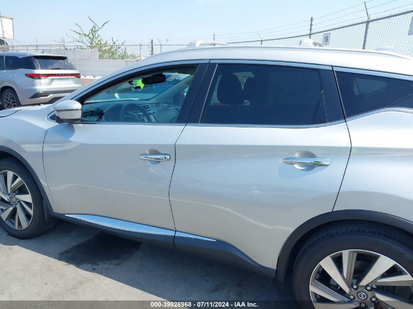 2020 Nissan Murano Sl Fwd VIN: 5N1AZ2CJ9LN129304 Lot: 39828968