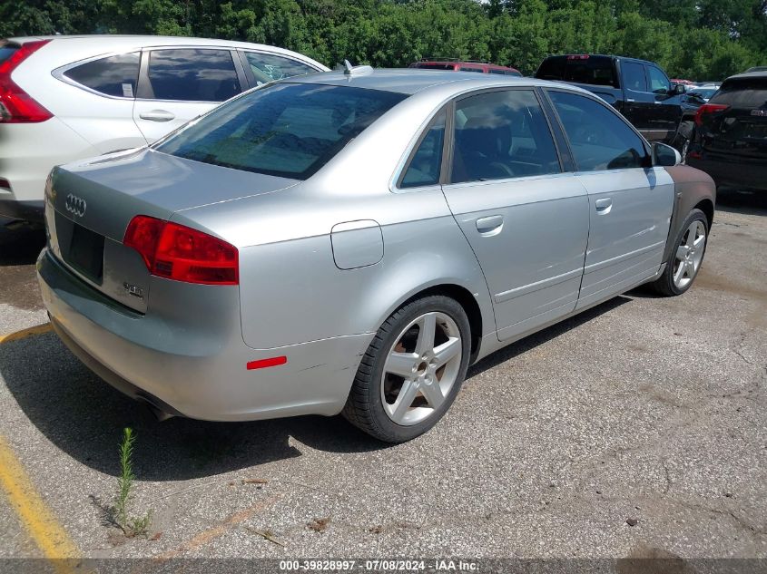 2005 Audi A4 2.0T VIN: WAUDF78EX5A554105 Lot: 39828997