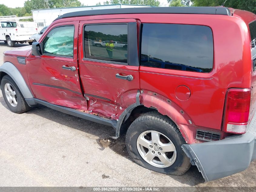 2007 Dodge Nitro Sxt VIN: 1D8GU28K87W563049 Lot: 39829002