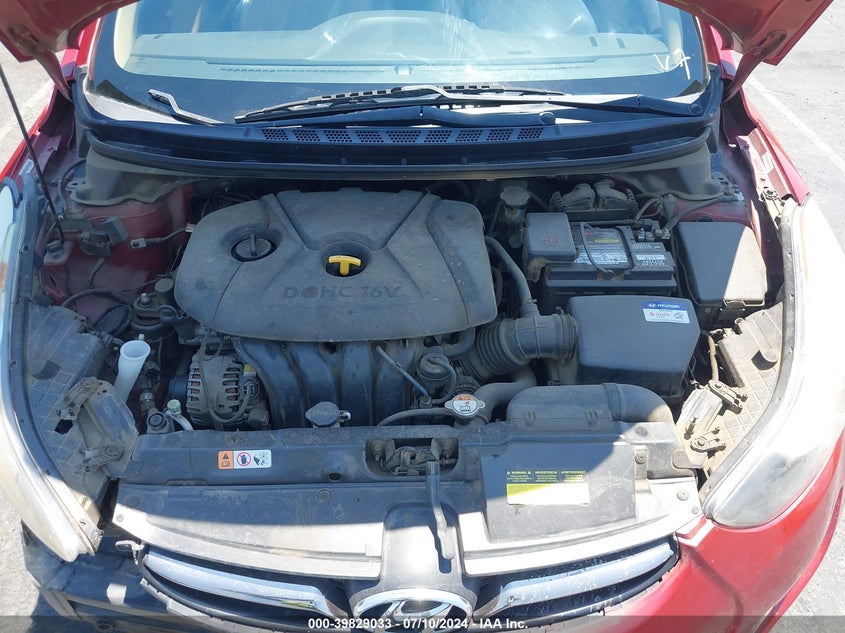 2012 Hyundai Elantra Limited (Ulsan Plant) VIN: KMHDH4AE0CU463468 Lot: 39829033