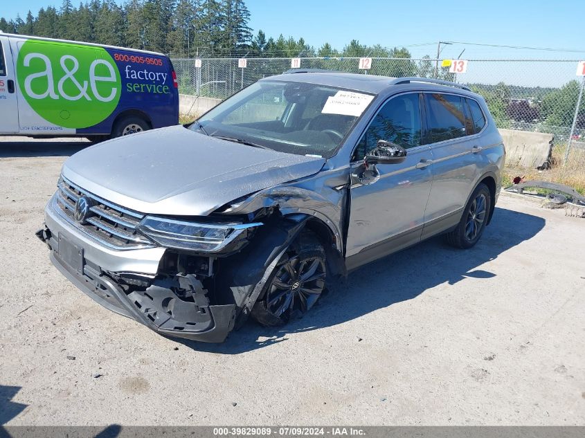 2022 Volkswagen Tiguan Se VIN: 3VV2B7AX0NM02623 Lot: 39829089