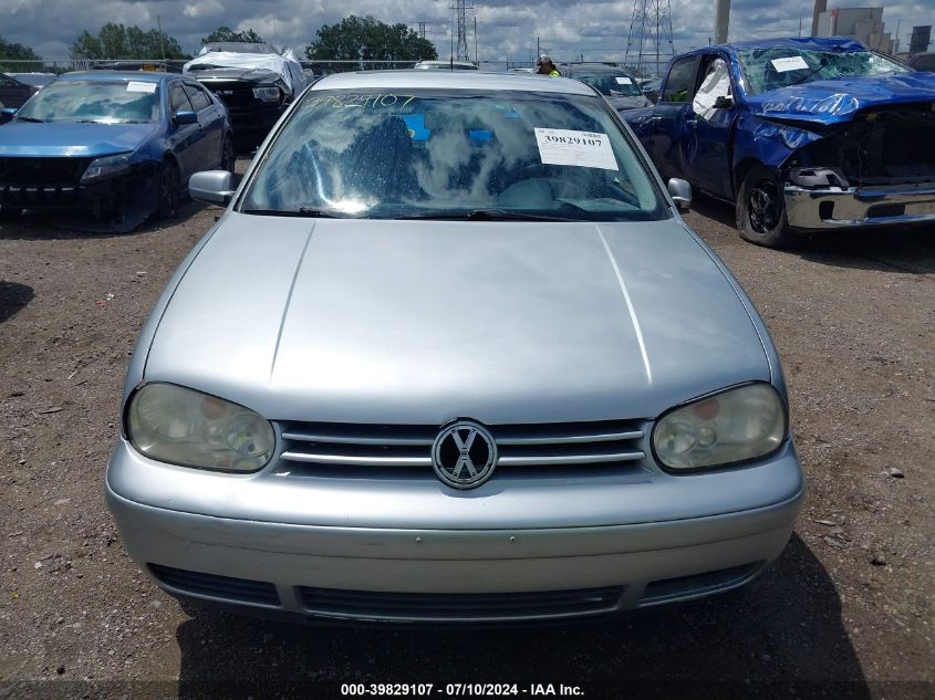 2003 Volkswagen Golf Gls 2.0L VIN: 9BWGK61J634073038 Lot: 39829107