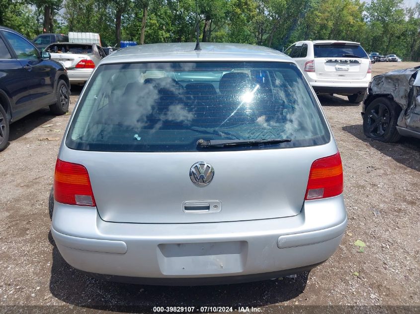 2003 Volkswagen Golf Gls 2.0L VIN: 9BWGK61J634073038 Lot: 39829107