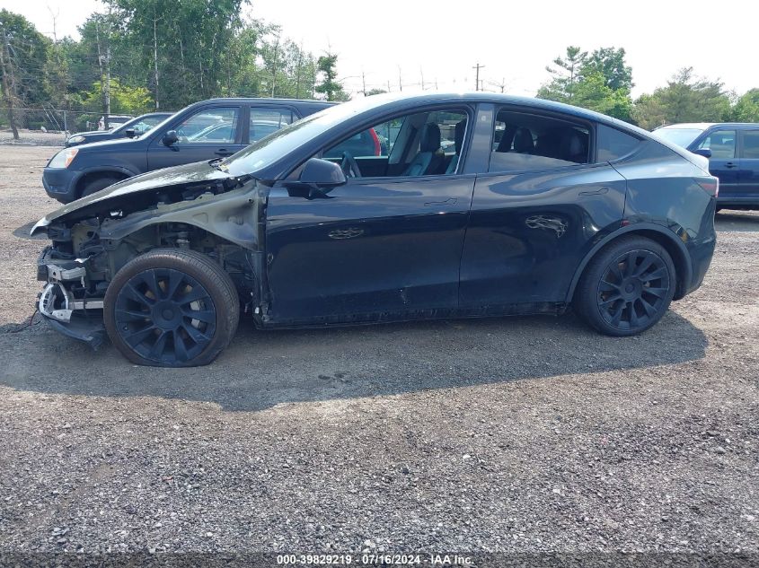 2021 TESLA MODEL Y LONG RANGE DUAL MOTOR ALL-WHEEL DRIVE - 5YJYGDEE9MF199051