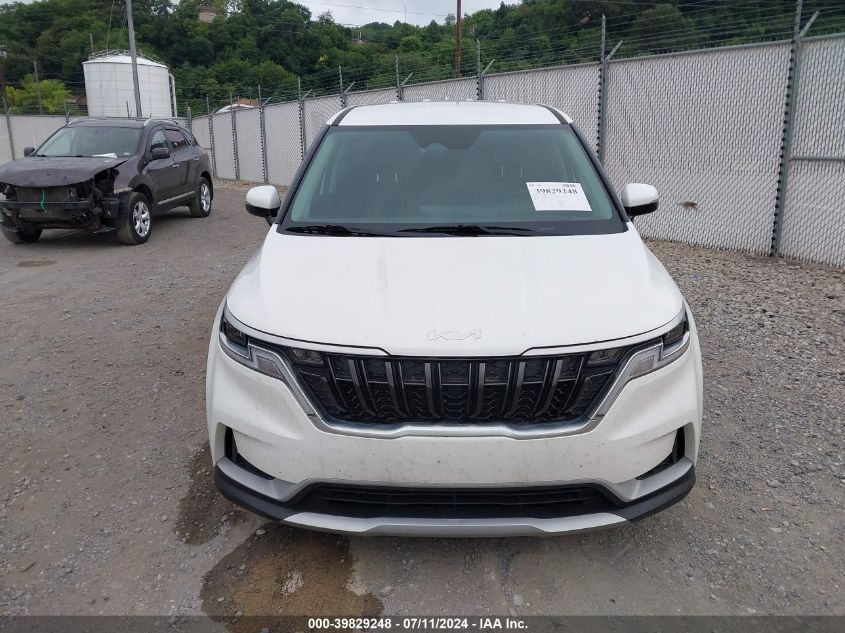 2022 Kia Carnival Mpv Lx Seat Package VIN: KNDNB4H39N6092221 Lot: 39829248