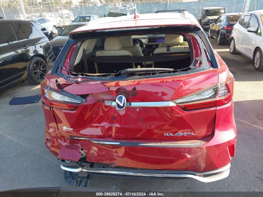 2018 Lexus Rx 450Hl Luxury VIN: JTJDGKCA5J2003170 Lot: 39829274