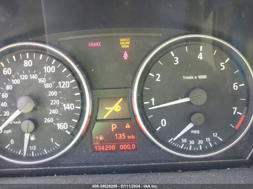 2007 BMW 328I VIN: WBAVC53507FZ70291 Lot: 39829289