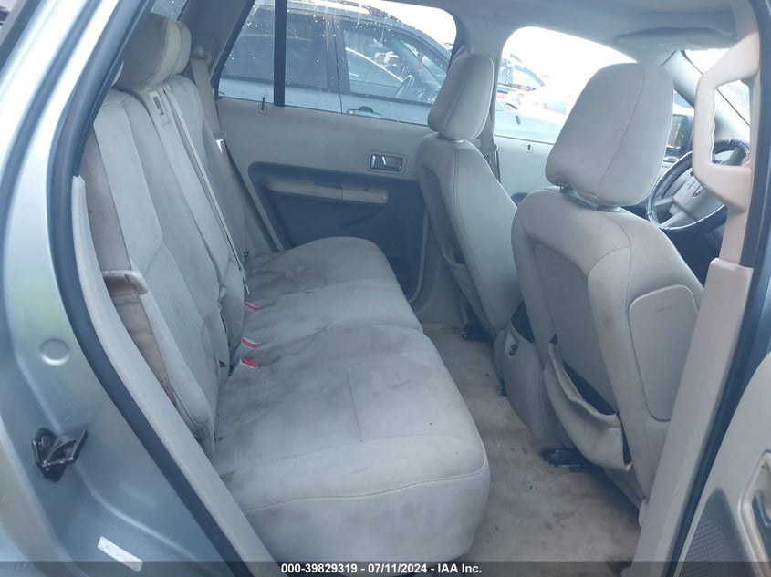 2007 Ford Edge Sel VIN: 2FMDK38C07BB65899 Lot: 39829319
