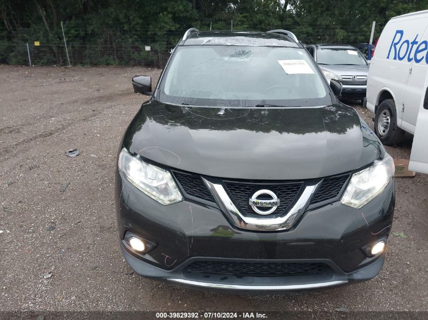 2016 Nissan Rogue Sl VIN: 5N1AT2MV3GC826648 Lot: 39829392