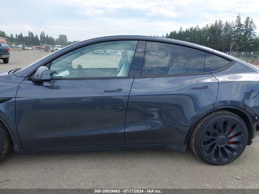 2023 TESLA MODEL Y AWD/PERFORMANCE DUAL MOTOR ALL-WHEEL DRIVE - 7SAYGDEF4PF903186