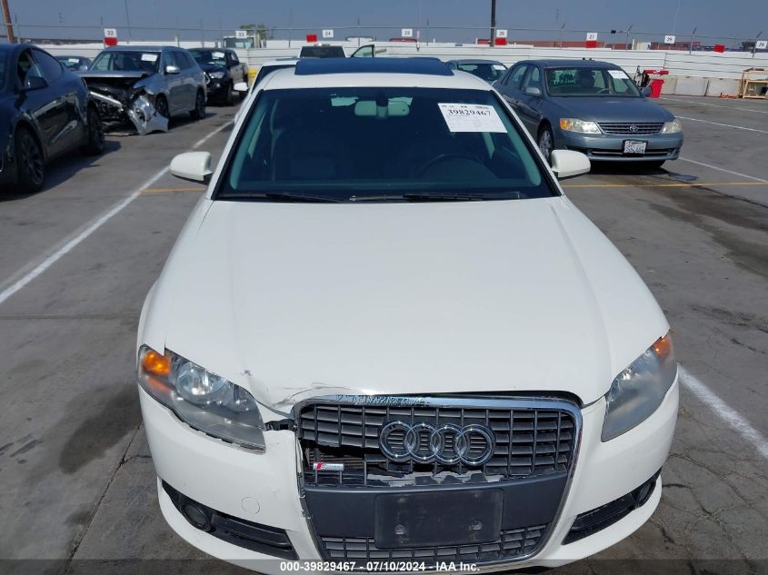 2006 Audi A4 S-Line 2.0T Turbo VIN: WAUBF78E56A224347 Lot: 39829467