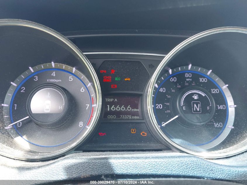 2012 Hyundai Sonata Gls VIN: 5NPEB4AC9CH469238 Lot: 39829470