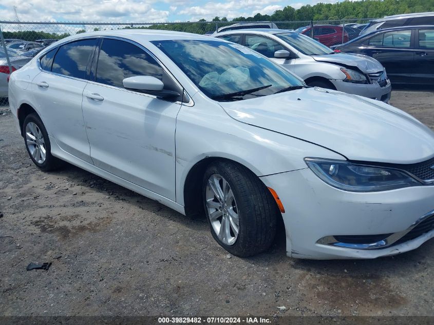 2015 Chrysler 200 Limited VIN: 1C3CCCAB1FN660974 Lot: 39829482