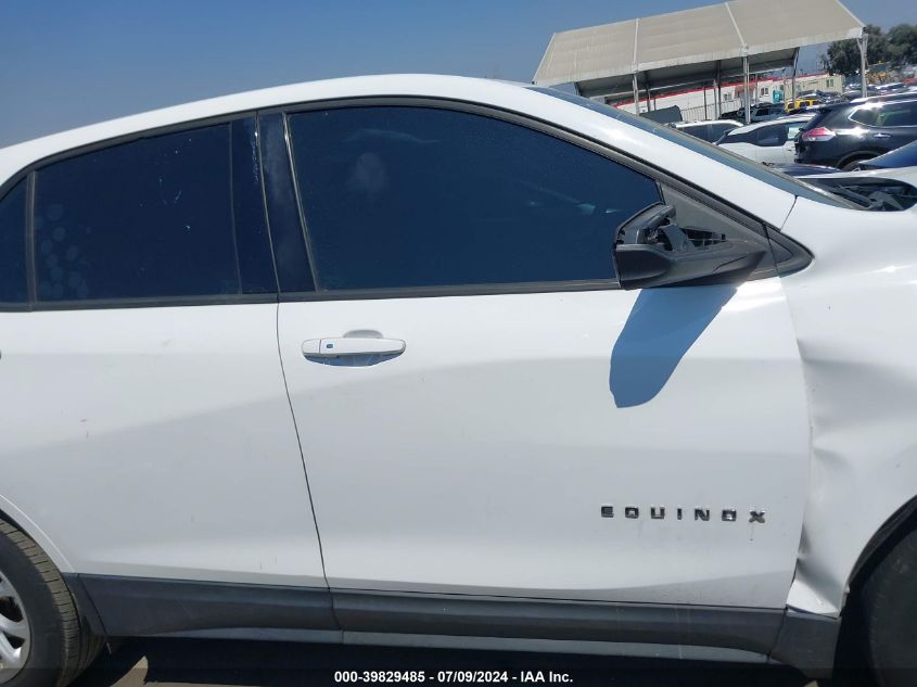 2018 Chevrolet Equinox Ls VIN: 3GNAXHEV9JL101410 Lot: 39829485