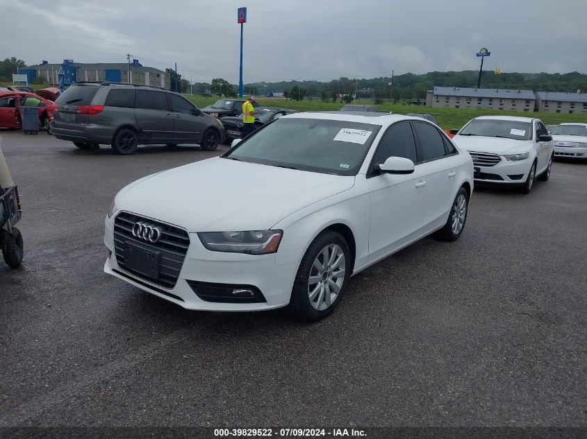 2014 Audi A4 2.0T Premium VIN: WAUAFAFL4EA006828 Lot: 39829522