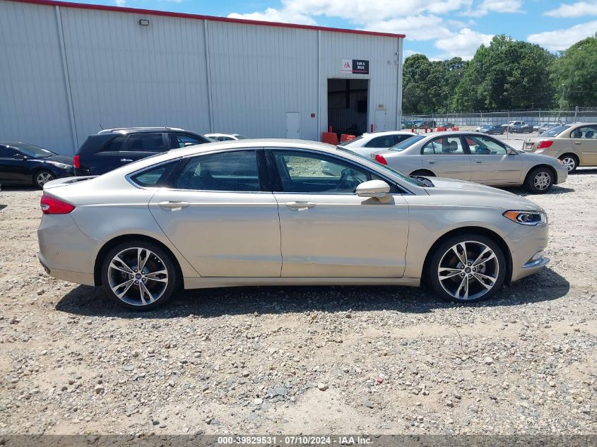 2017 Ford Fusion Titanium VIN: 3FA6P0K91HR138035 Lot: 39829531