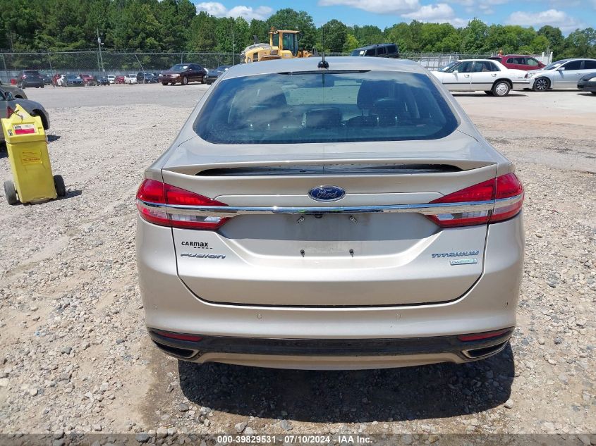 2017 Ford Fusion Titanium VIN: 3FA6P0K91HR138035 Lot: 39829531