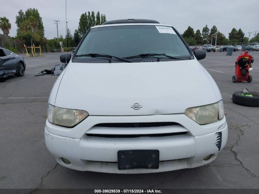 2001 Nissan Quest Se VIN: 4N2ZN16TX1D823736 Lot: 39829539