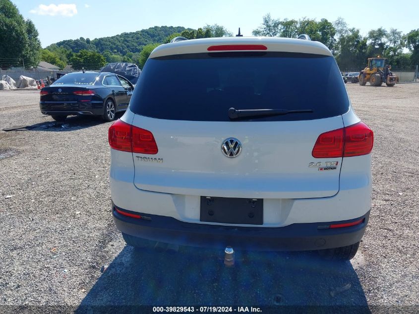 2016 Volkswagen Tiguan VIN: WVGJV7AX4GW516066 Lot: 39829543