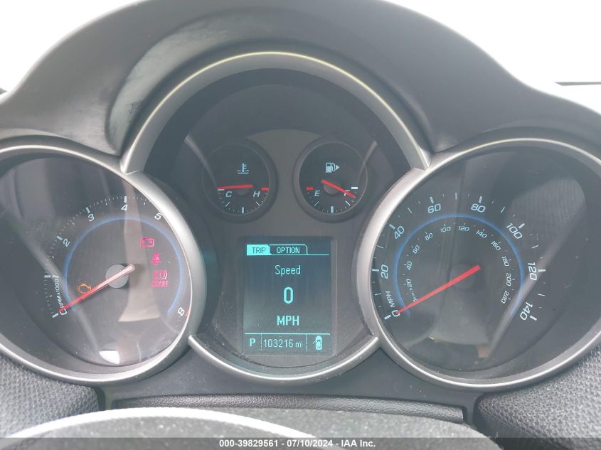 2014 Chevrolet Cruze 1Lt Auto VIN: 1G1PC5SBXE7474997 Lot: 39829561