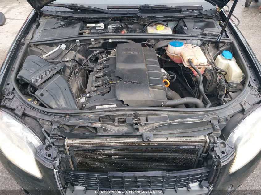 2007 Audi A4 2.0T VIN: WAUDF78EX7A027216 Lot: 39829586