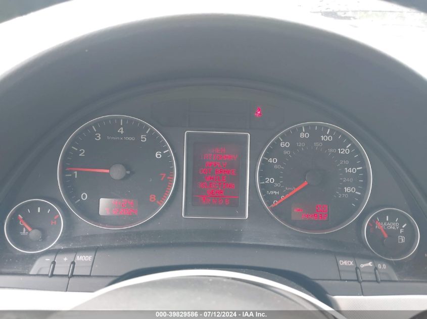 2007 Audi A4 2.0T VIN: WAUDF78EX7A027216 Lot: 39829586