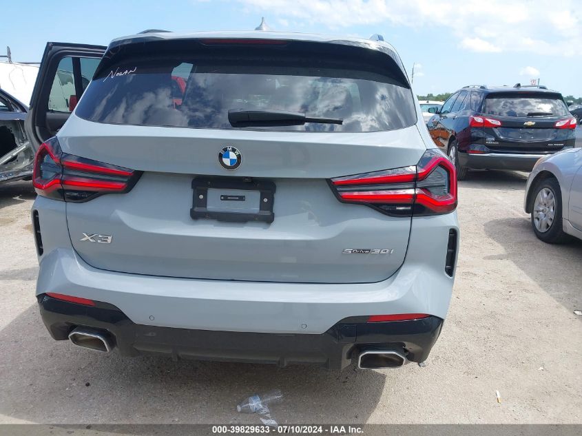 2023 BMW X3 Sdrive30I VIN: WBX47DP01PN245898 Lot: 39829633