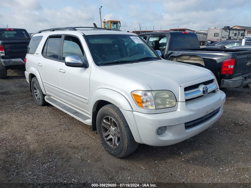 2007 Toyota Sequoia Limited V8 VIN: 5TDZT38A47S294295 Lot: 39829680