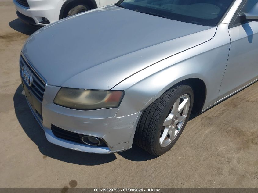 2009 Audi A4 2.0T Premium VIN: WAULF78K69A095453 Lot: 39829755