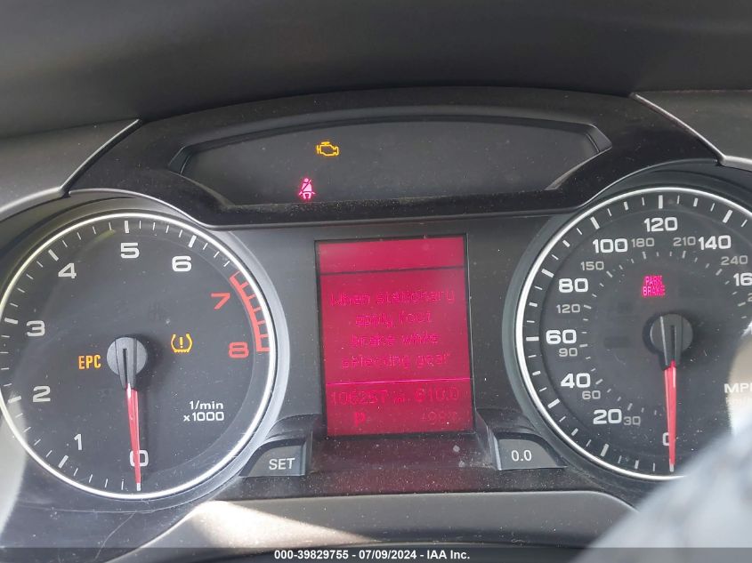 2009 Audi A4 2.0T Premium VIN: WAULF78K69A095453 Lot: 39829755