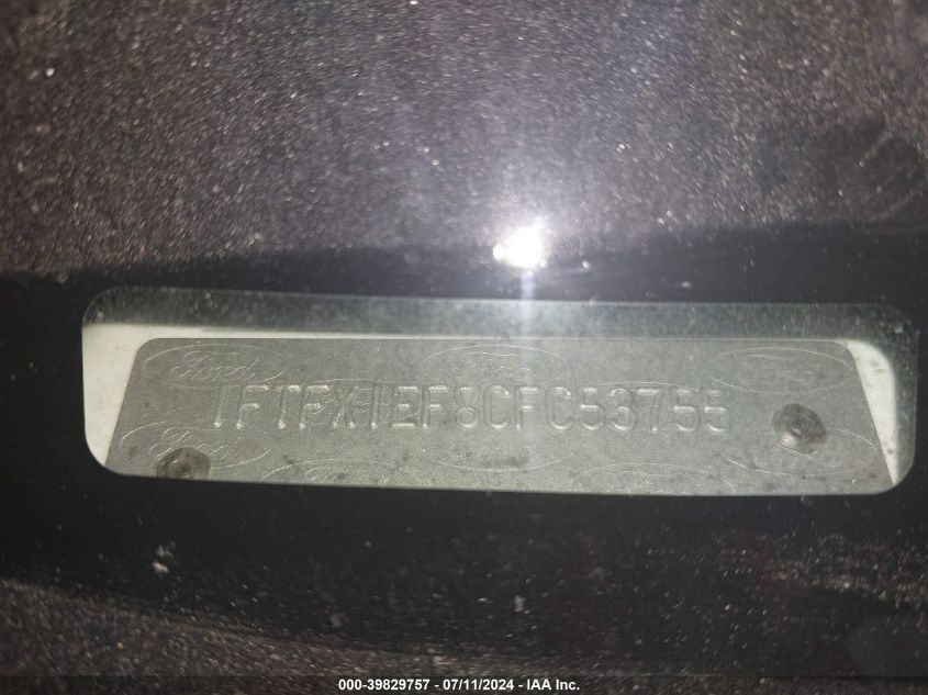 2012 Ford F-150 Xl VIN: 1FTFX1EF8CFC53755 Lot: 39829757