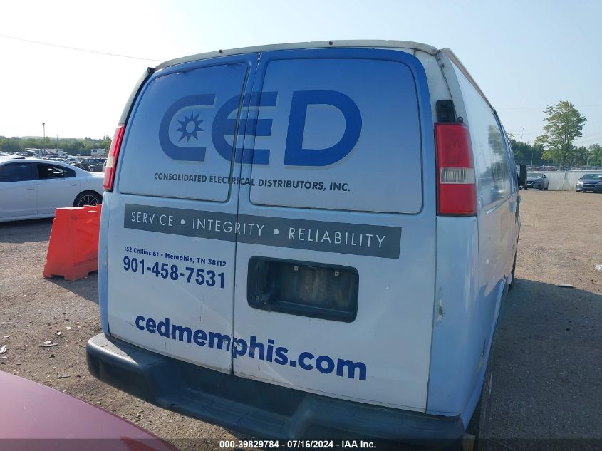 2014 Chevrolet Express 2500 Work Van VIN: 1GCWGGCA7E1127865 Lot: 39829784