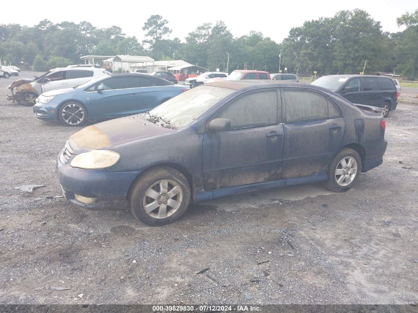 2003 Toyota Corolla S VIN: 2T1BR32E03C123798 Lot: 39829830