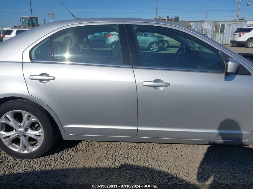 2012 Ford Fusion Se VIN: 3FAHP0HA9CR398198 Lot: 39829831