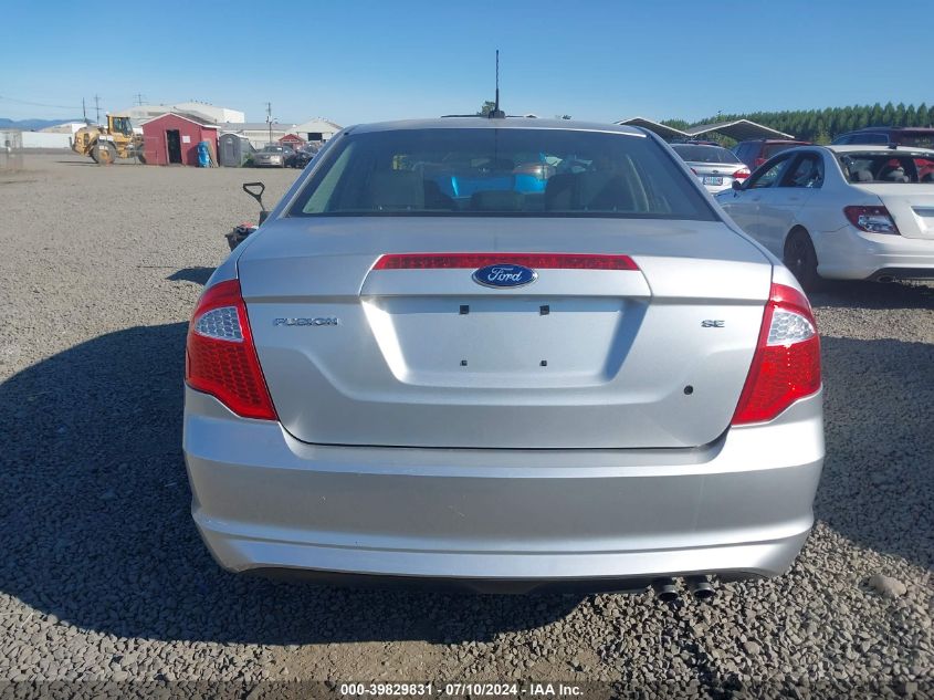 2012 Ford Fusion Se VIN: 3FAHP0HA9CR398198 Lot: 39829831