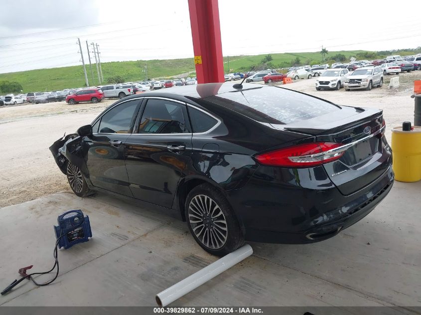 2018 Ford Fusion Titanium VIN: 3FA6P0D92JR225767 Lot: 39829862