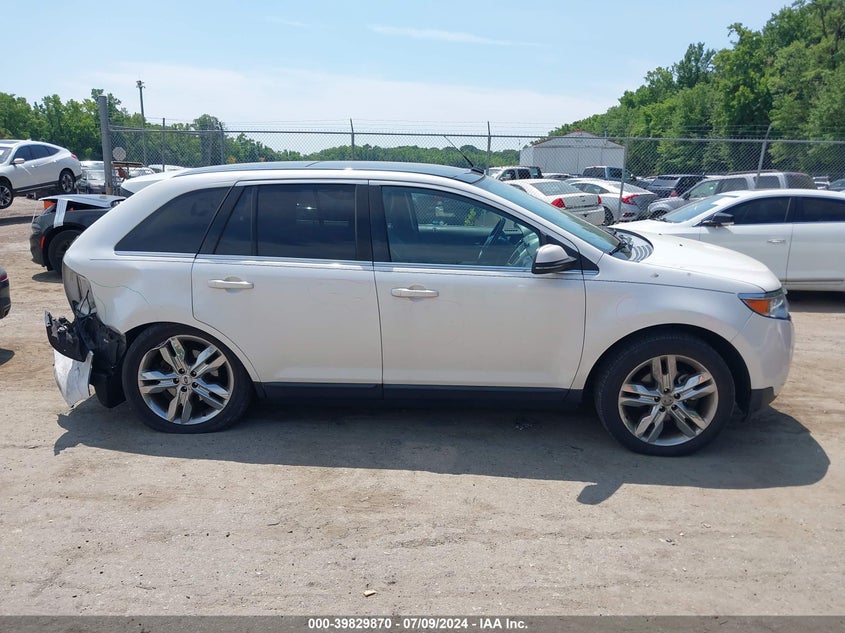 2013 Ford Edge Limited VIN: 2FMDK4KCXDBA73256 Lot: 39829870