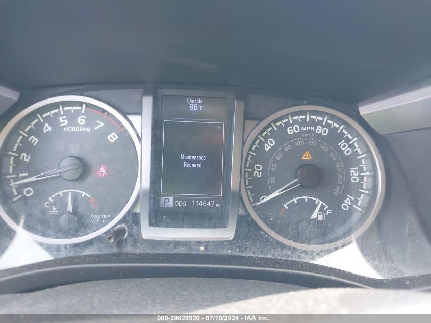 2016 Toyota Tacoma Sr5 V6 VIN: 5TFAZ5CN2GX015339 Lot: 39829920