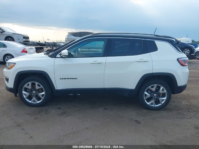 2018 Jeep Compass Limited 4X4 VIN: 3C4NJDCB6JT437285 Lot: 39829949