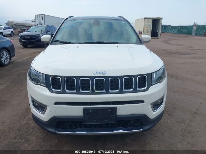 2018 Jeep Compass Limited 4X4 VIN: 3C4NJDCB6JT437285 Lot: 39829949