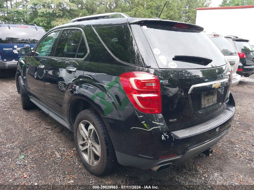 2016 Chevrolet Equinox Ltz VIN: 2GNFLGE31G6254550 Lot: 39829963