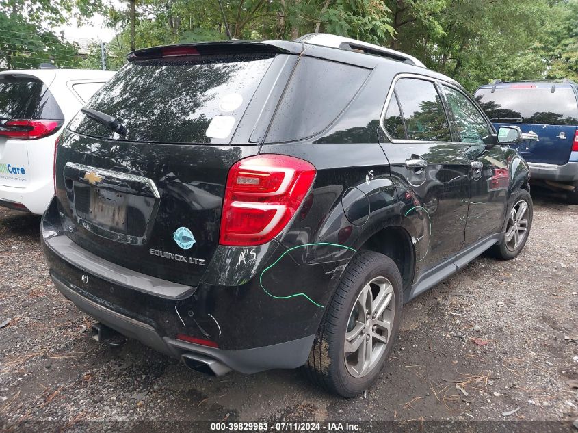 2016 Chevrolet Equinox Ltz VIN: 2GNFLGE31G6254550 Lot: 39829963