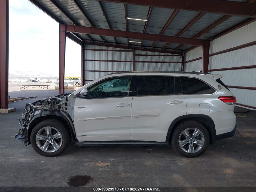 2018 Toyota Highlander Hybrid Hybrid Ltd Platinum VIN: 5TDDGRFH0JS043492 Lot: 39829970